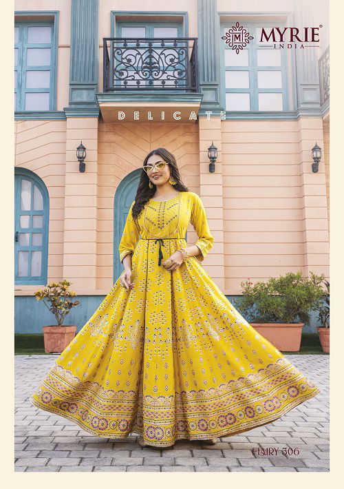 Myrie Flairy Vol 3 Heavy Designer Wholesale Anarkali Kurtis Catalog